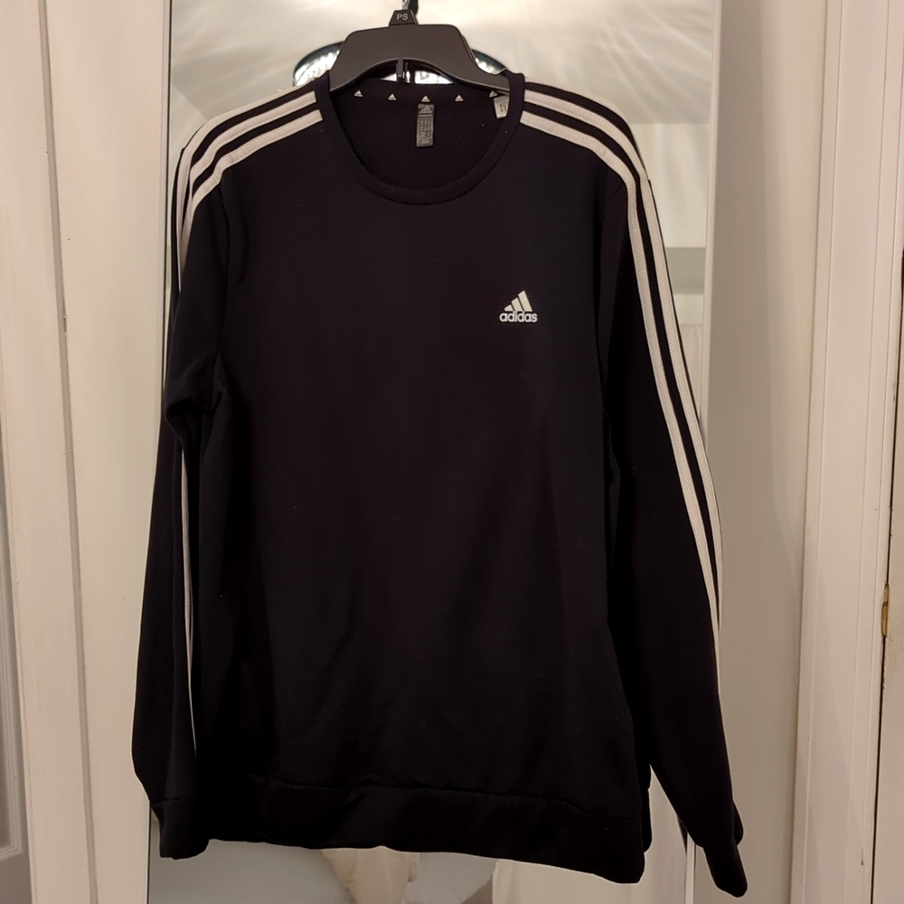 Adidas Mens Crewneck Black Sweatshirt